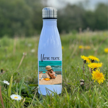 Bouteille isotherme personnalisable photo