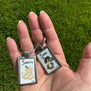 Porte clé métallique