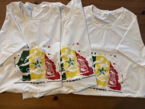 Un bout des Scrapouz voyagent en Afrique. Commande cliente tee-shirt personnalisés La Sénégazelle 2025 DTF Les Scrapouz