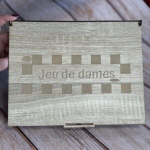 Jeu de voyage en bois (mdf) Les Dames Les Scrapouz