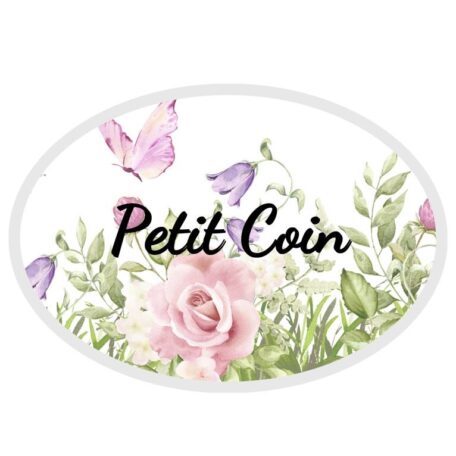 Plaque de porte intérieure Petit coin avec fleurs - Les Scrapouz