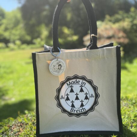 Petit cabas en jute noir - Made in Breizh - Les Scrapouz.jpg