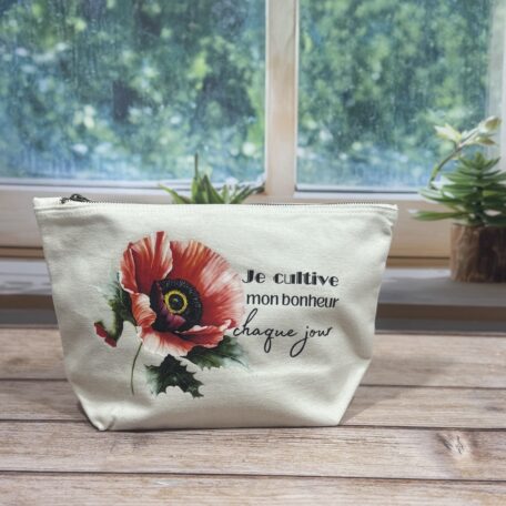 Trousse Coton - Coquelicot - Les Scrapouz