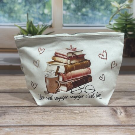 Trousse Coton - Lire c'est voyager - Les Scrapouz