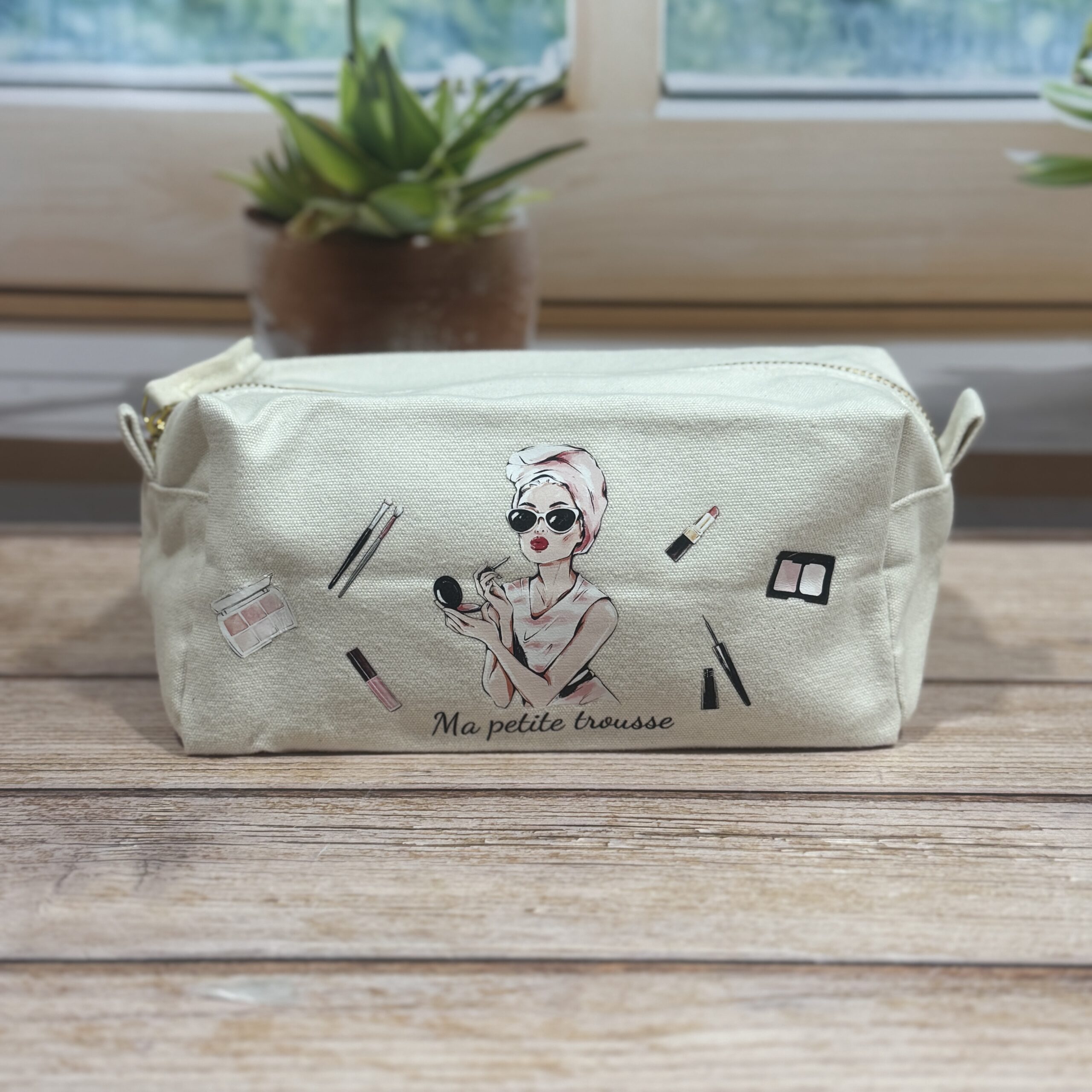 Trousse rectangulaire Maquillage - Les Scrapouz Trousse rectangulaire Maquillage - Les Scrapouz