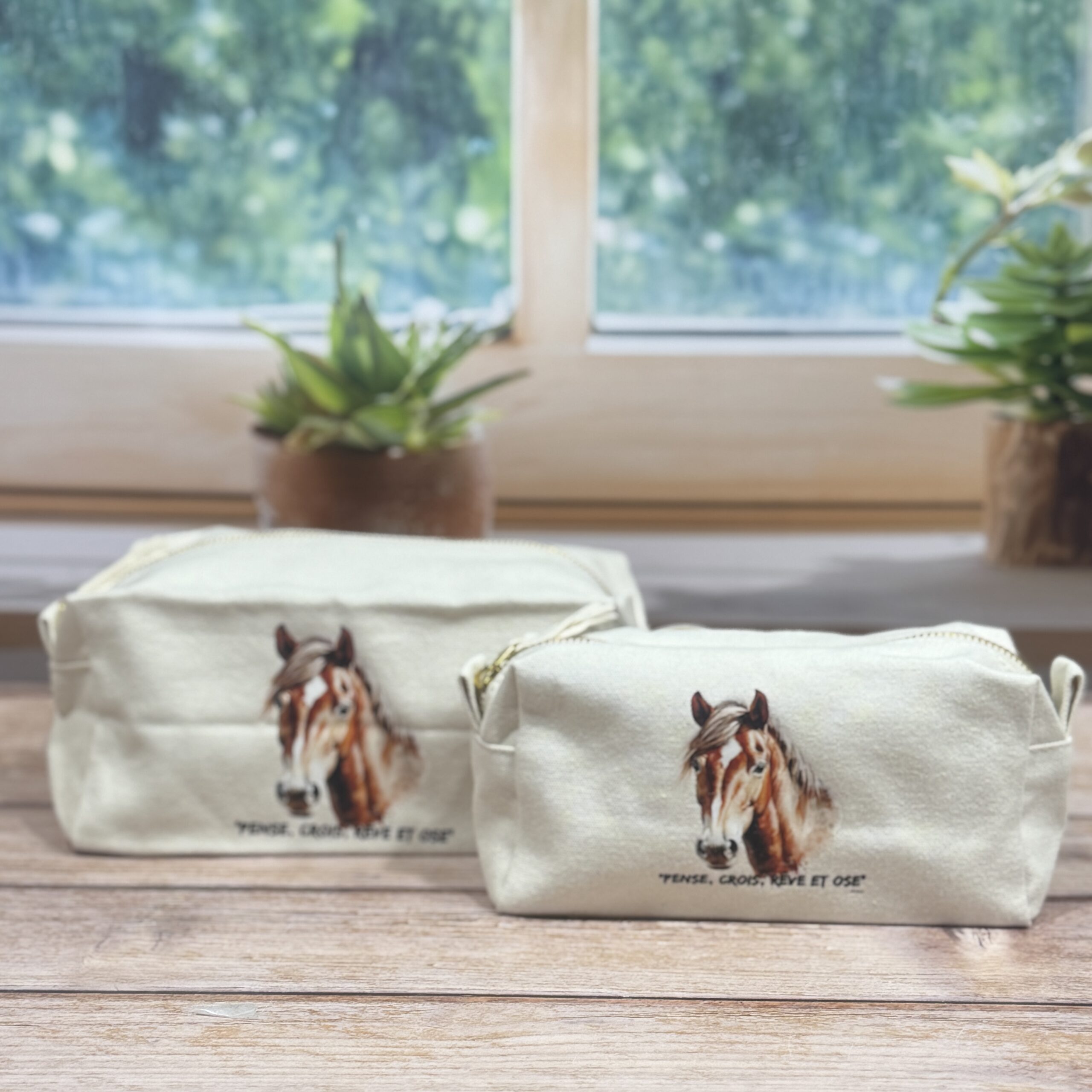 Trousses rectangulaires Chevaux - Les Scrapouz Trousses rectangulaires Chevaux - Les Scrapouz