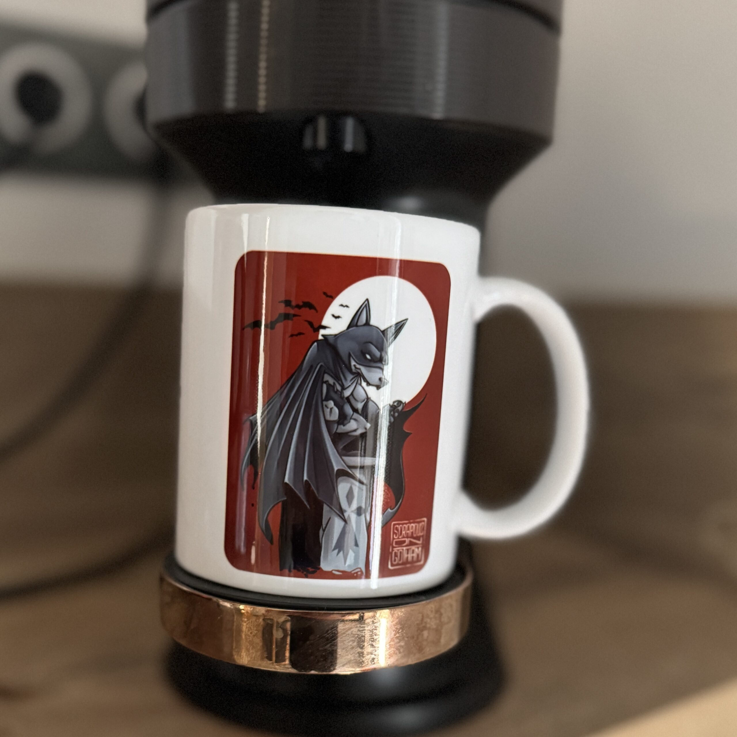 Mug BatScrapou Ocre - Les Scrapouz Mug BatScrapou Ocre - Les Scrapouz